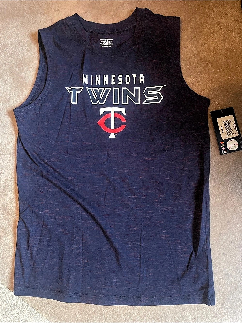 Minnesota Twins Jersey Tank Blue Size Youth XL